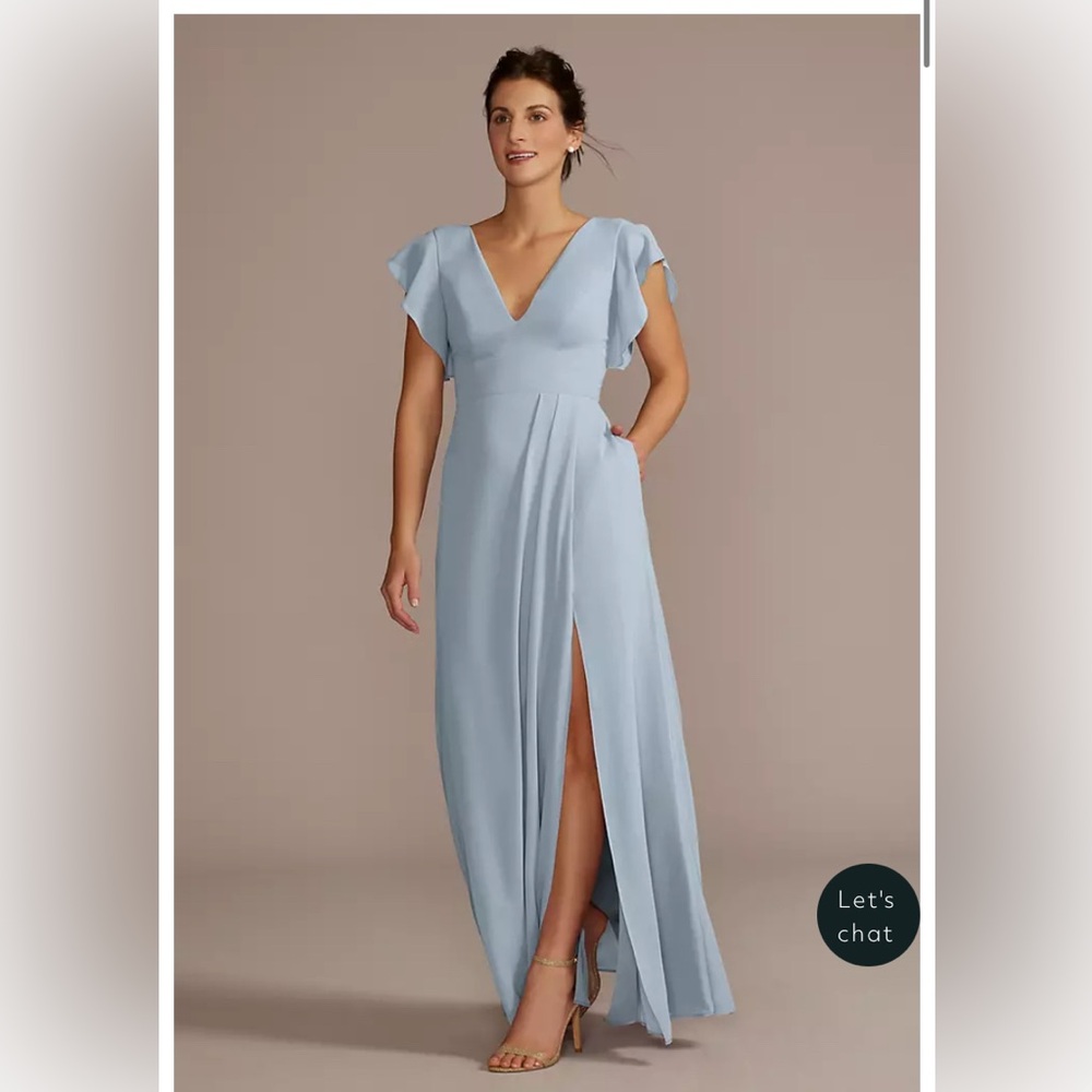 Elegant Blue Wedding Dress